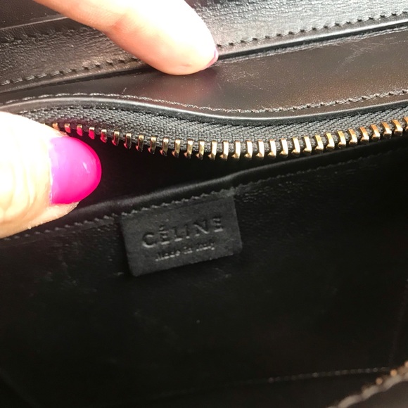 Auth Celine Tricolor Suede Leather Nano Crossbody - Picture 5 of 8